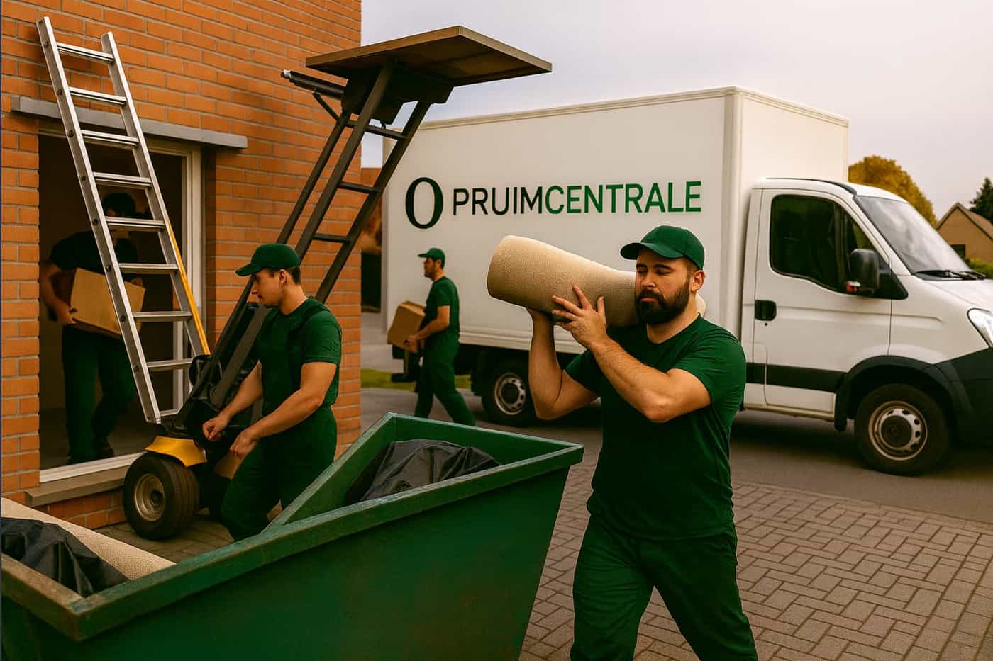 pand opruimen door opruimdienst en verhuisdienst opruimcentrale medewerkers